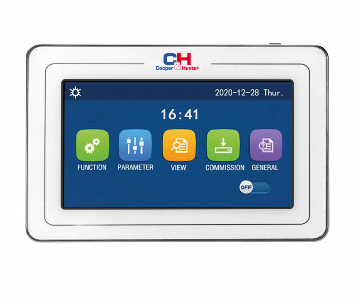 Touch-Bedienfeld der Wärmepumpensteuerung – Cooper & Hunter CH-HP06SIRK4